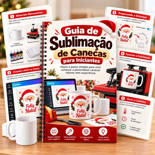 Guia de Sublimação de Canecas para Iniciantes
